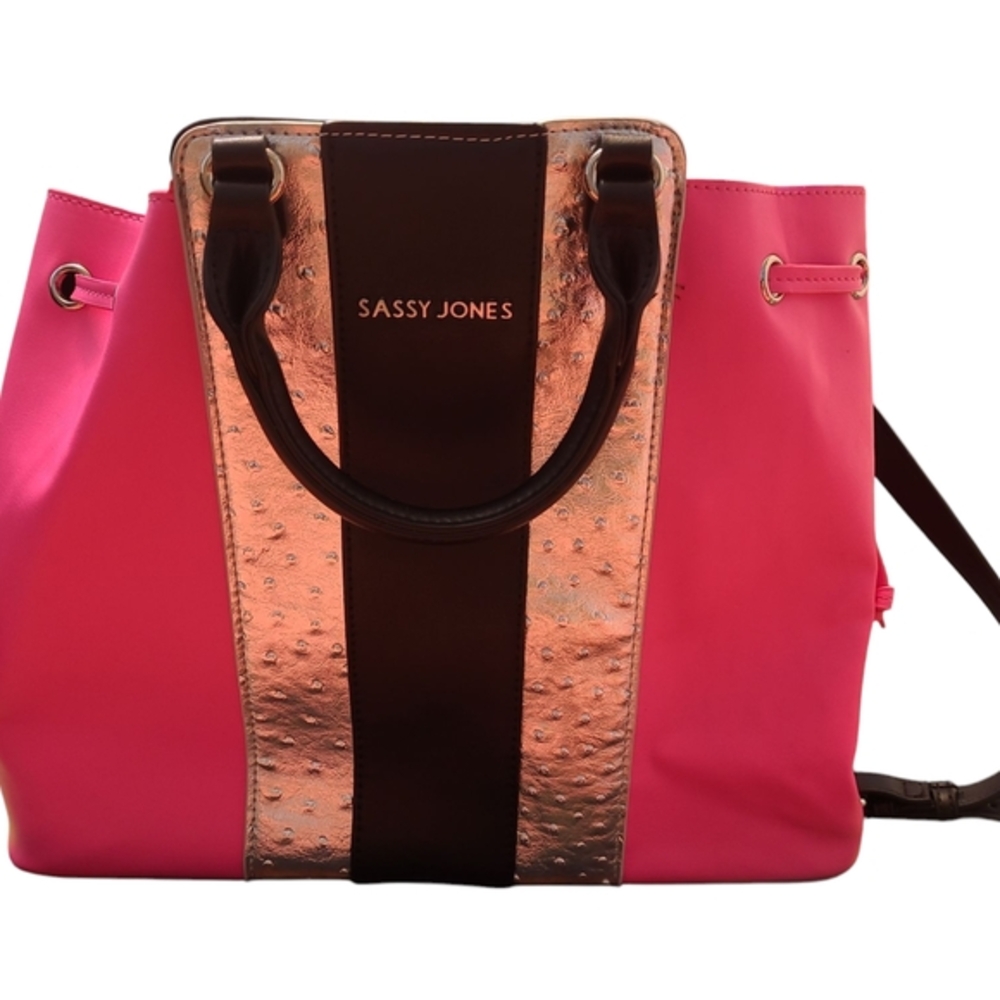 Sassy Jones  Pink and Gold Women's Bag